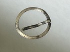 1700 s Silver Fur Trade Era Brooch Gorget Pin Ring Clasp   Nice Classic Example