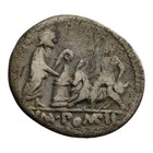 L  Pomponius Molo  97 Bc Roman Republic Ar Denarius Ancient Silver Coin 11d