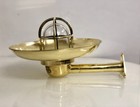 Brass Nautical Goose Neck Wall Light Marine Passageway Sconce Cage Lamp Fixture