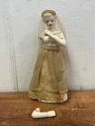 Napco Wedding Cake Topper Bride   Groom Figurine Vintage 1950 Broken Arm
