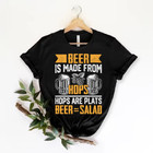 Beer Is From Hops Beer Equals Salad Shirt Alcoholic Party T-shirt Size S-5xl