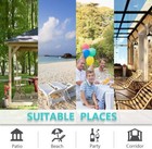 Outdoor Canvas Curtain  Summer Heat Uv Shade