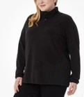 New 32 Degrees Women s Plus Xxl Snap Arctic Fleece Pullover Stretch Comfort Soft