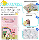 4 Pc Magic Grooved Practice Copybook reusable Letter Tracing Books handwriting P