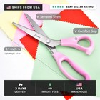 Sewing Pinking Shears For Fabric Cutting  9  Zig Zag Scissors For Lace Wig  Craf