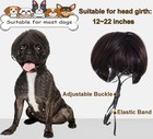 Funny Dog Wig Costume Adjustable Strap For Small Medium Large Pets