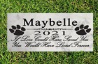 Dog Memorial Stone Plaque - Custom Pet Grave Marker - If Love Could Have Saved Y