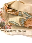 Vtg Boussac Cotton Linen Fabric Screen Print Floral Drapery Interior Upholstery