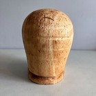 Vintage Millinery Balsa Wood Hat Mold Primitive Hatters Block Form