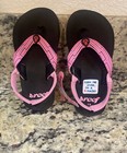 Reef Kids Thong Walking Sandals Maze Game Shoes Us 7 8 Pink Black Flip  Flops