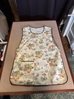 Vintage 70s Mushroom Butterfly Cottage Core Full Apron Deer Fairy Retro Kitsch