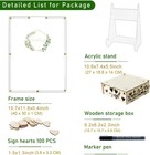 Aerwo Wedding Guest Book Alternative  Guest Book Wedding Reception  Acrylic Gues