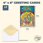 48 Pack Religious Christmas Cards Boxed With Envelopes  Holiday Greeting 4x6   