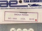 Team Associated Rc10 1 10 Shock Piston  4   6464 Brand New White