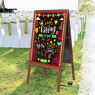 Led Writing Message Board A Frame Chalkboard Easel Floor Advertising Sign Board