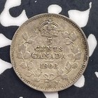 1903-h Canada 5 Cents Lot c4756 Silver 