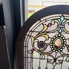 Mk 138 Gorgeous Antique Jeweled Stained Glass Arch Window 28 X 50 75
