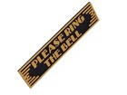 Plastic Please Ring The Bell Art Deco Style Sign Office Home D  cor Wall Plaque 