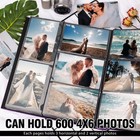 Photo Album 4x6 600 Photos  Leather Cover Extra Large Capacity Holds 600 Horizon