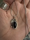 Native Onyx Sterling Silver Pendant W  Necklace