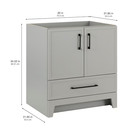 Pick Up Only Style Selections Meera 30in Gray Bathroom Vanity Base Cabinet