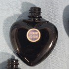 Lot Of 8 Vintage Wwii Stock Miniature Clear Glass Heart Shaped Perfume Bottles