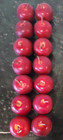 Lot 17 Piece Artificial Mini Red Apples Faux Fake Fruit Plastic Home Decor