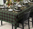 Williams-sonoma Green Tartan Tablecloth 70   x108   