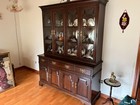 Vintage China Cabinet Glass Doors And Working Lights  80s  Still Mint Condition 