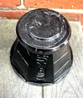 Vintage Smash Syrup Drink Soda Fountain Black Amtheyst Glass Deco Base Free Ship