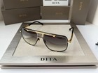 Dita Mach Five Drx 2087 Matte Black Yellow Gold Grey Gradient Lens Sunglasses