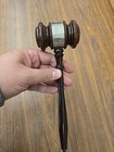 Vintage Crafted Court masonic Gavel Handmade Wood Auction Lawyer Hammer 