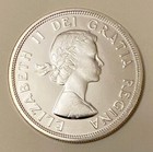 1964 Canadian Silver Dollar- High Grade  Looks Proof Or Pl