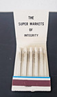 Vintage 1960s Wegmans Grocery Store  super Markets Of Integrity  Matchbook Roc