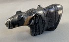 Vintage Zuni Carved Picasso Marble Mountain Lion Fetish W  Heartline  Unsigned