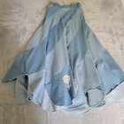 Vintage 80 s Western Prairie Cowgirl Denim Patchwork Skirt Size S Evc