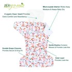 Cloth Diapers 6 Pack With 6 Inserts   1 Wet Bag  Washable Cloth Diapers For B   