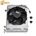 Aluminum Radiator   Cooling Fan Shroud For Polaris Ranger 700 Xp Crew 2005-2009