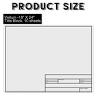 Geyee 10 Sheets Architectural Vellum Paper 18 X 24 Inches Drafting Paper