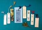 Lot Of 8 Collector s Vintage Tasseled Mixed Theme Bookmarks   Flower Bunch