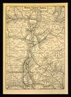 Vintage Map Illinois Central Railroad Map Antique Illinois Central System Dated