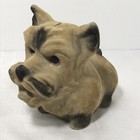 Flocked Fuzzy Scottie Dog Bank Vintage