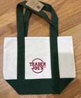 Trader Joe   s Authentic Mini Canvas Tote Bags Set  all 4 Colors  New With Tags 