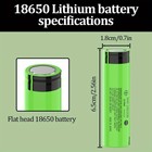 8 Pack 3 7v Rechargeable Button Top Batteries  3500mah  18650 Battery