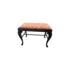 Vintage Queen Anne Style Mahogany Vanity Bench