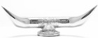 Chrome Metal Bull Horns Truck Hood Ornament For Trucks Semis Big Rigs 13 