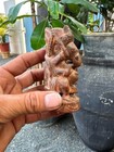 1800 s Antique Wooden Hand Carved Hindu s God Ganesha Figure 4 X 2 