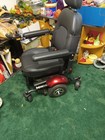Red   Black Powerchair 4-wheel W  Headrest  Padded Armrests  Seat Belt