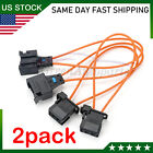 2x For Bmw Mercedes Most Diagnostic Kit Fiber Optic Loop Bypass Male Female Plug