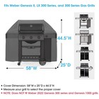 58 Inch Bbq Gas Grill Cover Barbecue Waterproof Outdoor Heavy Duty Uv Protection